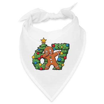 67 Meme-Lebkuchentanz auf dem Weihnachtskranz - Bandana - Weiß - Vorne