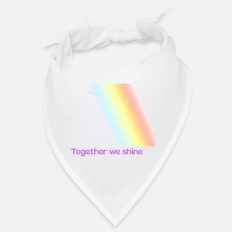 Pride / CSD / LGBTQ+ Design « ensemble nous brillons » Bandana