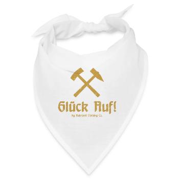 Glück Auf! - Ruhrpott - Zeche - Zollverein - Bandana - Weiß - Vorne