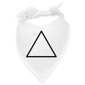 Dreieck - Bandana - Weiß - Vorne