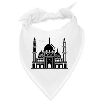 Moschee - Bandana - Weiß - Vorne