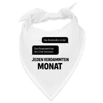 Finanzamt Betritt Den Chat - Bandana - Weiß - Vorne