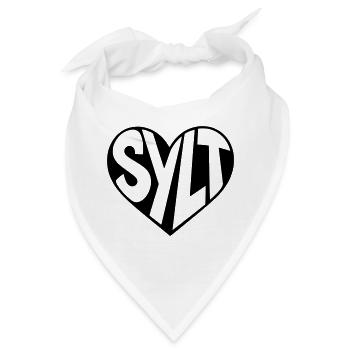 Sylt im Herz - Bandana - Weiß - Vorne