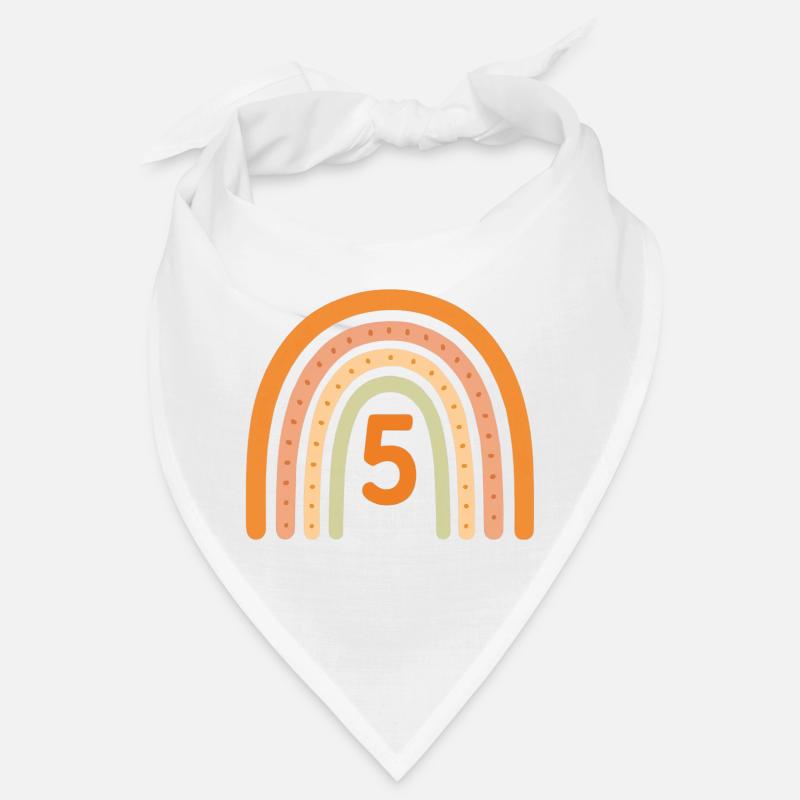 5. Geburtstag Regenbogen Bandana