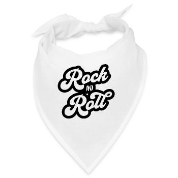 Rock'n'Roll-Vintage-Skript - Bandana - Weiß - Vorne
