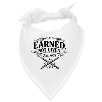 Earned not Given - Bandana - Weiß - Vorne