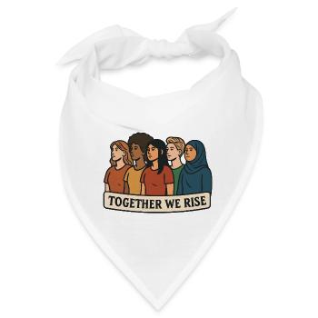 Gemeinsam Aufstehen - Bandana - Weiß - Vorne