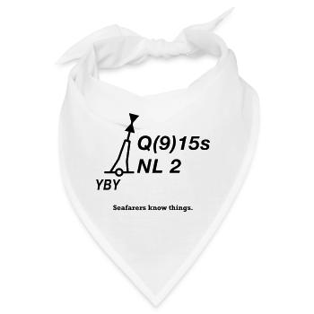 Tonne - Boje Nordsee Segeln Ostsee Maritim - Bandana - Weiß - Vorne