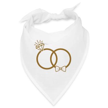 Eheringe - Bandana - Weiß - Vorne