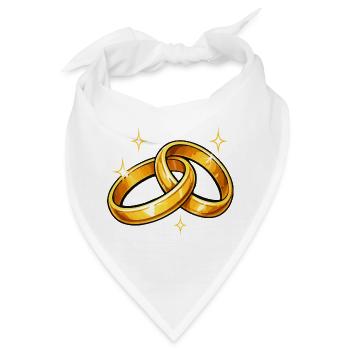 Eheringe Goldringe - Bandana - Weiß - Vorne