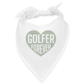 Golfer Forever Herz - Bandana - Weiß - Vorne
