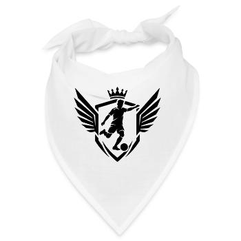 Fussballer Wappen Fussball - Bandana - Weiß - Vorne