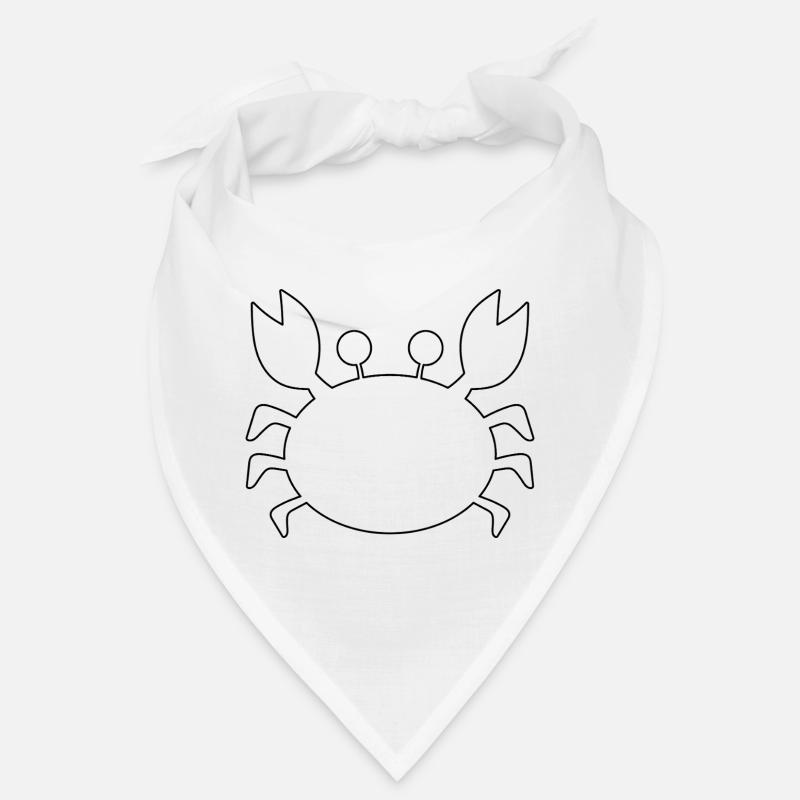 Contour du crabe Bandana