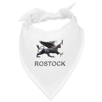Rostock Flügeldrache Greif - Bandana - Weiß - Vorne