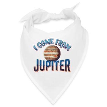 Ich komme von Jupiter - Bandana - Weiß - Vorne