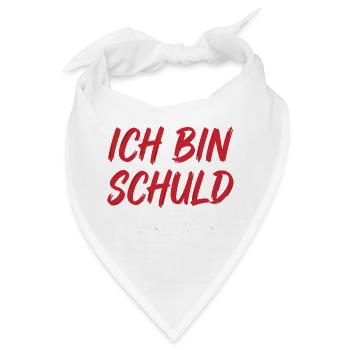 Ich bin schuld wie immer - Bandana - Weiß - Vorne
