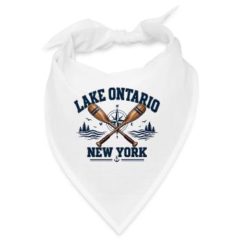 Lake Ontario, New York, USA  - Bandana - Weiß - Vorne