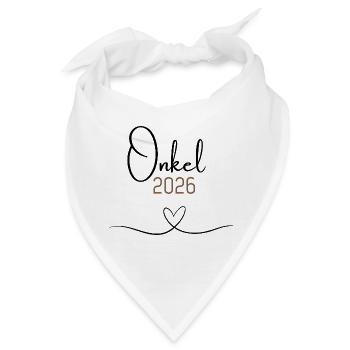 Onkel 2026 – Weihnachtsgeschenk Onkel since 2026 - Bandana - Weiß - Vorne