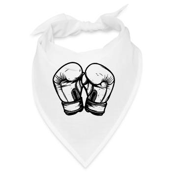 Kickboxing Handschuhe Skizze - Bandana - Weiß - Vorne