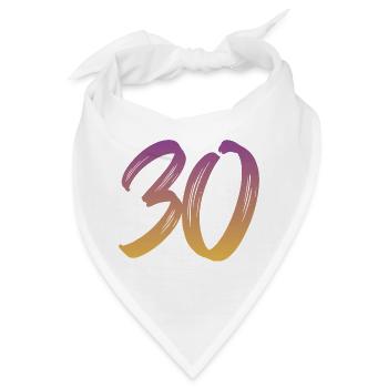 30 - Bandana - Weiß - Vorne