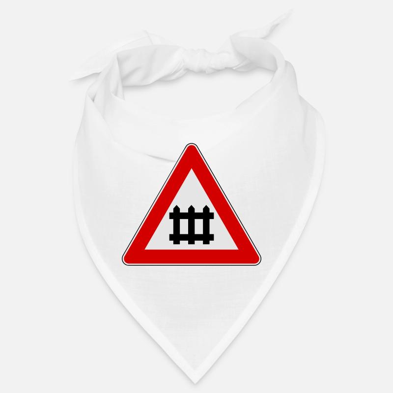 Warning train gate sign Bandana