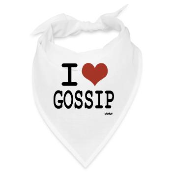 i love gossip - Bandana - Weiß - Vorne