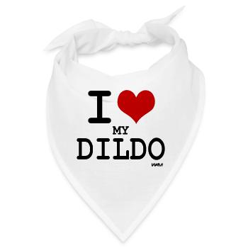 i love my dildo - Bandana - Weiß - Vorne