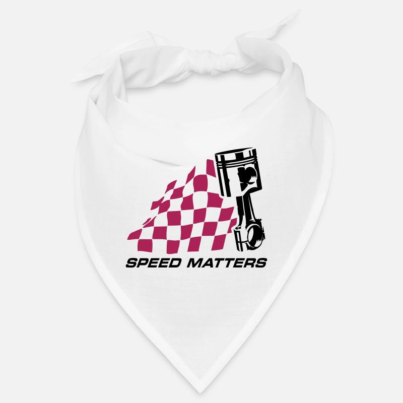 SPEED MATTERS (RACE FLAG, PISTON) Bandana