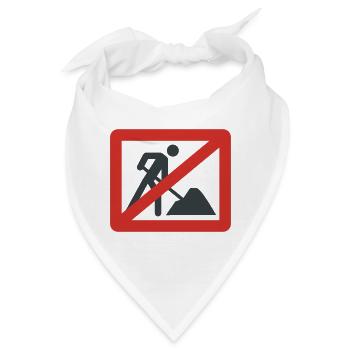 No Work - Bandana - Weiß - Vorne