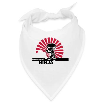 Ninja - Bandana - Weiß - Vorne