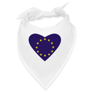 Liebe Europa - Bandana - Weiß - Vorne