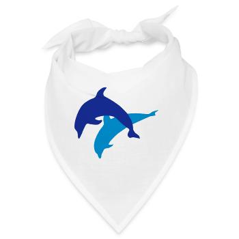 Delfine, Delfin - Bandana - Weiß - Vorne