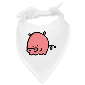 Schweinchen 2 - Bandana - Weiß - Vorne