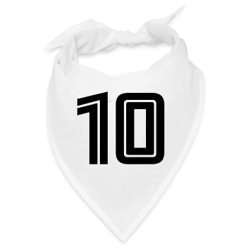 10 - Bandana - Weiß - Vorne