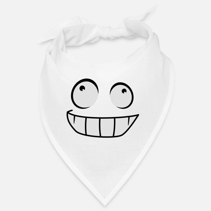 Grinsendes Comic Cartoon Gesicht Freches Lächeln Bandana
