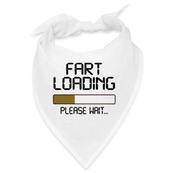 fart loading - Bandana - Weiß - Vorne