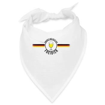 Einigkeit und Recht auf F - Bandana - Weiß - Vorne
