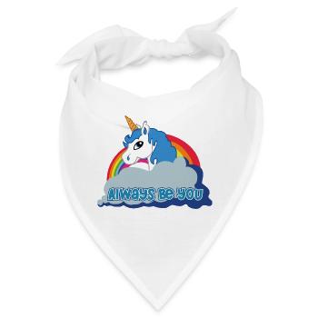 Always be you (Unicorn) - Bandana - Weiß - Vorne