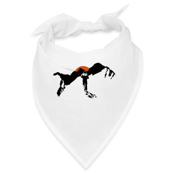 Hiking In The Mountains - Bandana - Weiß - Vorne