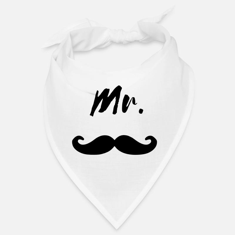Mr Moustache Mister Bart Beard cool Geschenk Bandana