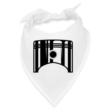 Kolben alleine 1 - Bandana - Weiß - Vorne