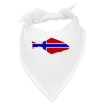 Heilbutt_Norwegen - Bandana - Weiß - Vorne