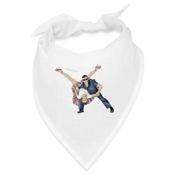 Rock and Roll - Bandana - Weiß - Vorne