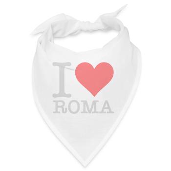 Ich liebe Rom - Bandana - Weiß - Vorne