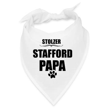 Stafford Dog - Stafford Mama - Stafford Papa - Dog - Bandana - Weiß - Vorne