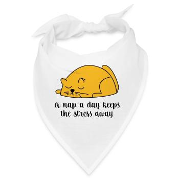 schlafen - Bandana - Weiß - Vorne