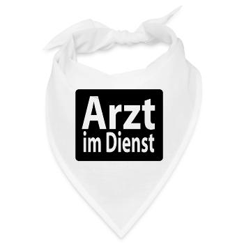 arzt - Bandana - Weiß - Vorne