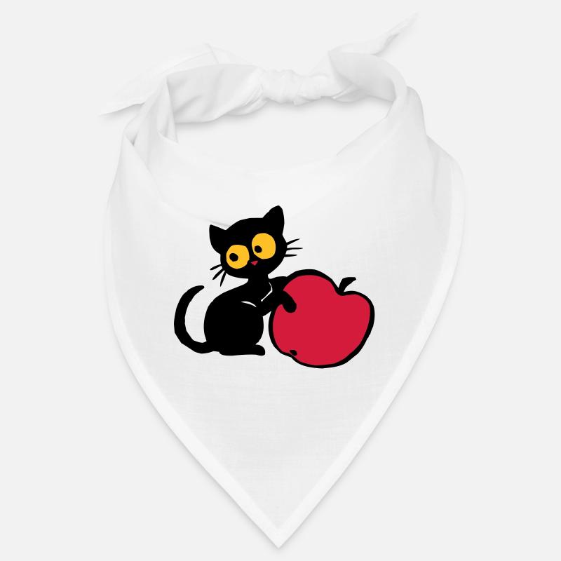 Kitten with apple Bandana