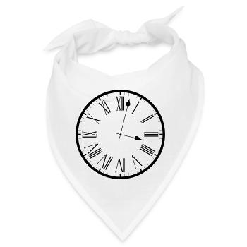 clock Uhr analog - Bandana - Weiß - Vorne