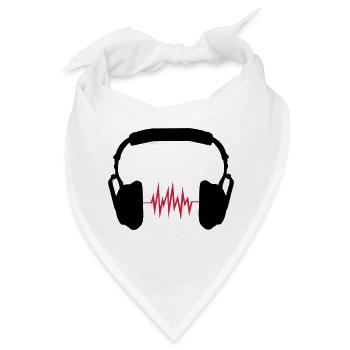 Kopfhörer - Bandana - Weiß - Vorne